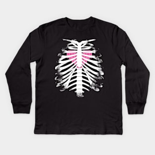 Cyberpunk Heart Kids Long Sleeve T-Shirt